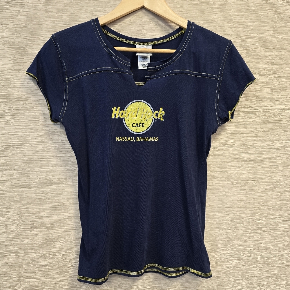 🎸 Hard Rock Cafe Nassau Bahamas Baby Doll T-Shirt